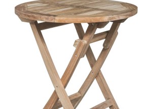 Teakhouten Klaptafel – Rond | Ø 70 cm | Inklapbaar | Duurzaam en Stijlvol - Teakea