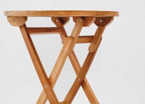 Teakhouten Klaptafel – Rond | Ø 70 cm | Inklapbaar | Duurzaam en Stijlvol