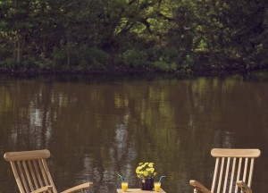 2 Deckchairs met Wielen + Bijzettafeltje met Onderblad | Florida Tuinset
