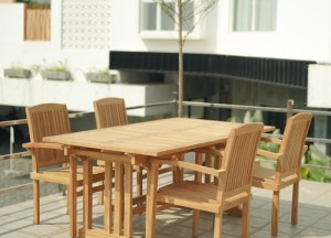 Teakhouten Uitschuifbare Tuintafel Isa – 150 <> 200x90x75 cm | Rechthoekig | Duurzaam Tuinmeubel