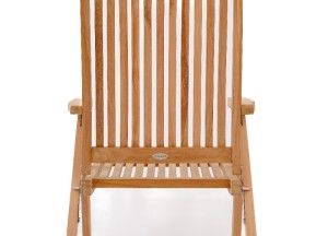 Teak Tuinset | 2 Linda Verstelbare Tuinstoelen | 1 Rondo Bijzettafel