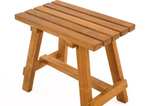 Teakhouten Krukje Slates | 50x30x45 | Hergebruikt Teakhout