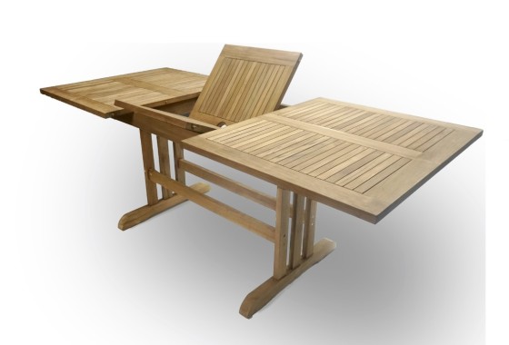 Teakhouten Tuintafel Isa | Uitschuifbaar en Stijlvol - 180-240x100x75 cm - Teakea