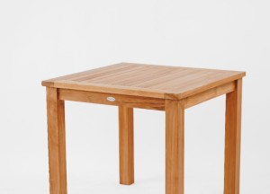 Teakhouten Tuintafel – 80x80 cm | Ideaal voor Middelgrote Ruimtes | RoestVastStaal Bevestiging