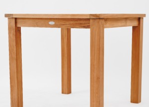 Teakhouten Tuintafel – 80x80 cm | Ideaal voor Middelgrote Ruimtes | RoestVastStaal Bevestiging