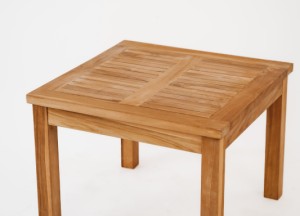 Teak Bijzettafel Buiten 60 × 60 cm | FSC® Teakhout - Teakea