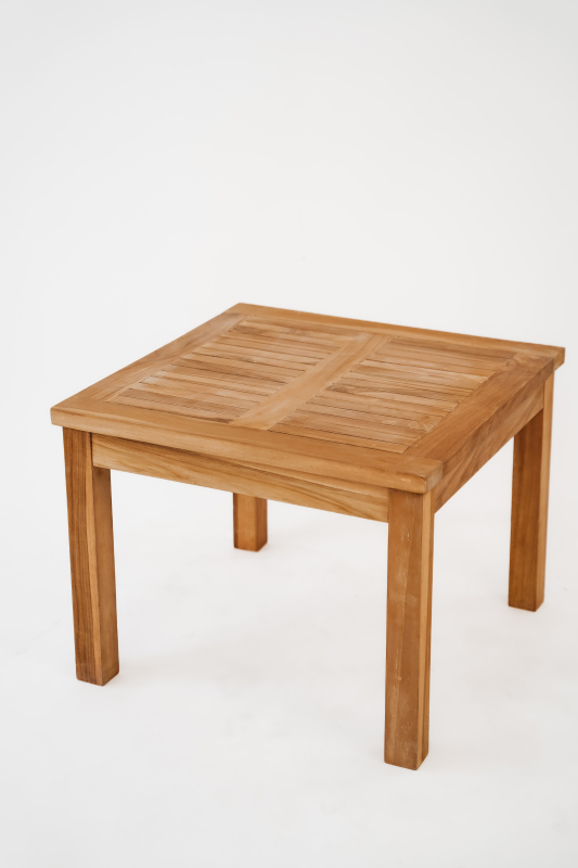 Teak Bijzettafel Buiten 60 × 60 cm | FSC® Teakhout