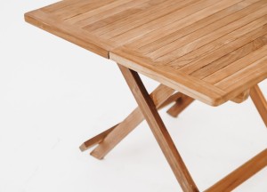 Luxe FSC® Teak Bijzettafel 60x60 cm – Inklapbaar &amp; Massief