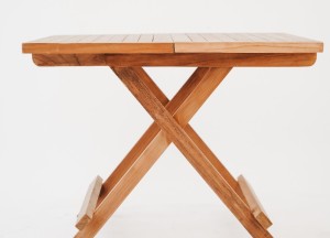 Luxe FSC® Teak Bijzettafel 60x60 cm – Inklapbaar &amp; Massief