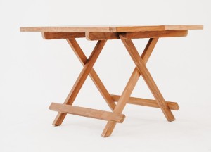 Luxe FSC® Teak Bijzettafel 60x60 cm – Inklapbaar &amp; Massief