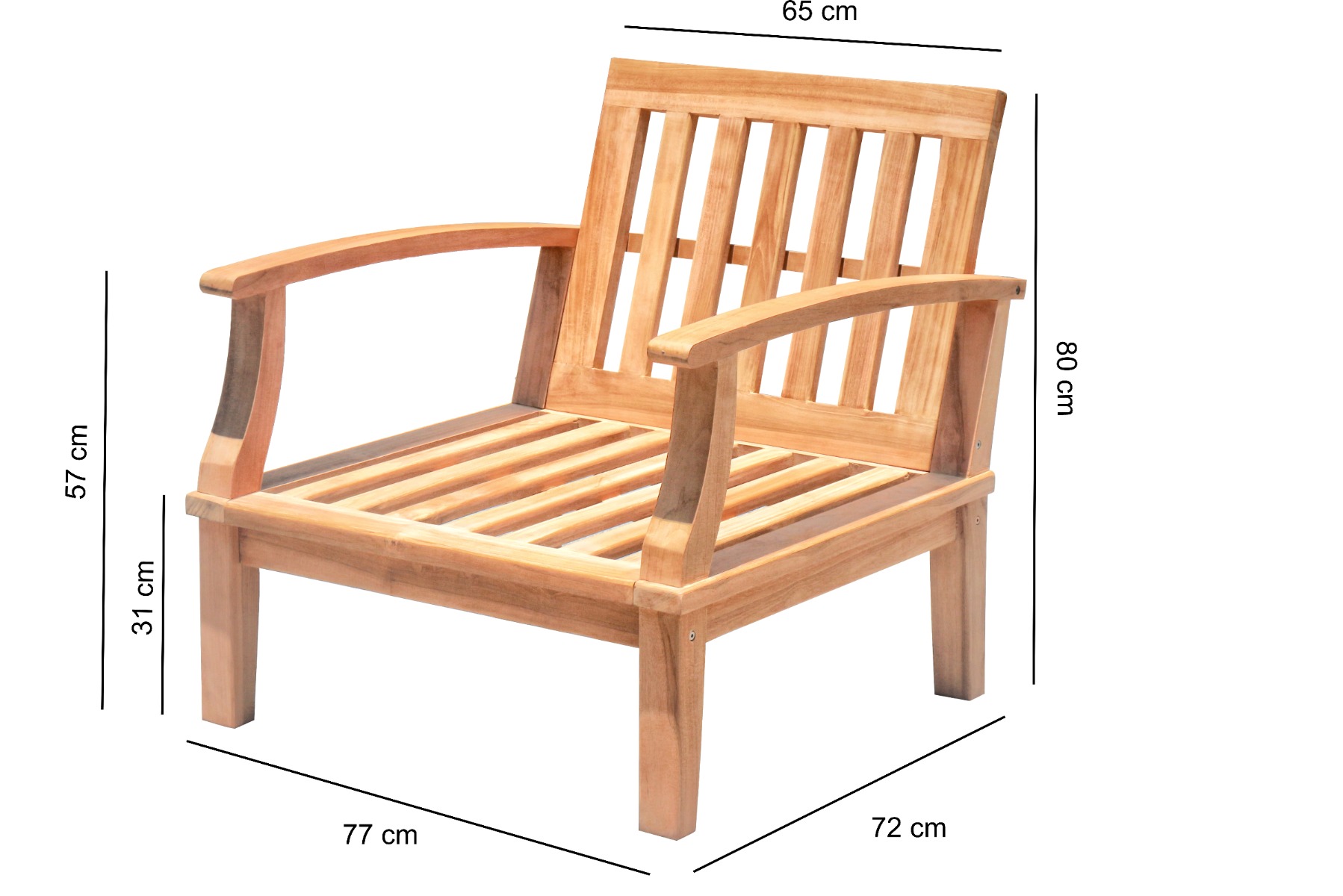 Teak Loungeset Jakarta | Loungebank, Stoelen &amp; Salontafel | Duurzaam en Comfortabel