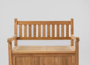 Windsor Teak Kussenbank 100 cm | FSC-Gecertificeerd &amp; Opbergruimte