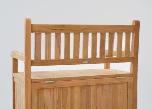 Windsor Teak Kussenbank 100 cm | FSC-Gecertificeerd &amp; Opbergruimte