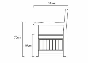 Teak Kussenbank Windsor 130 cm | Duurzaam | Twee Persoons Tuin Opbergbank - Teakea