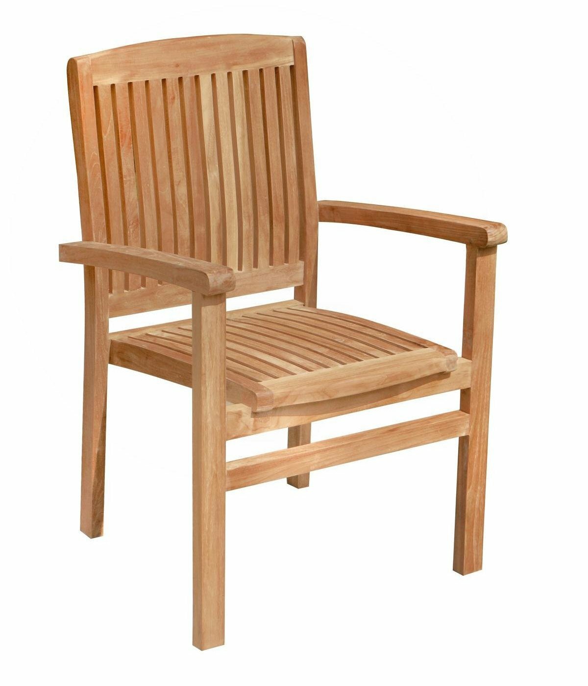 Stapelbare Teak Tuinstoel Ibiza | Duurzaam Design voor Buitencomfort