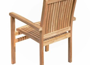 Stapelbare Teak Tuinstoel Ibiza | Duurzaam Design voor Buitencomfort