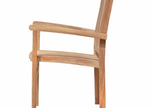 Stapelbare Teak Tuinstoel Ibiza | Duurzaam Design voor Buitencomfort
