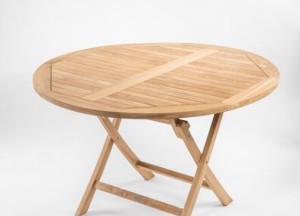 Teakhouten Klaptafel – Rond Ø 120 cm | Inklapbare Tuintafel | Duurzaam en Praktisch - Teakea