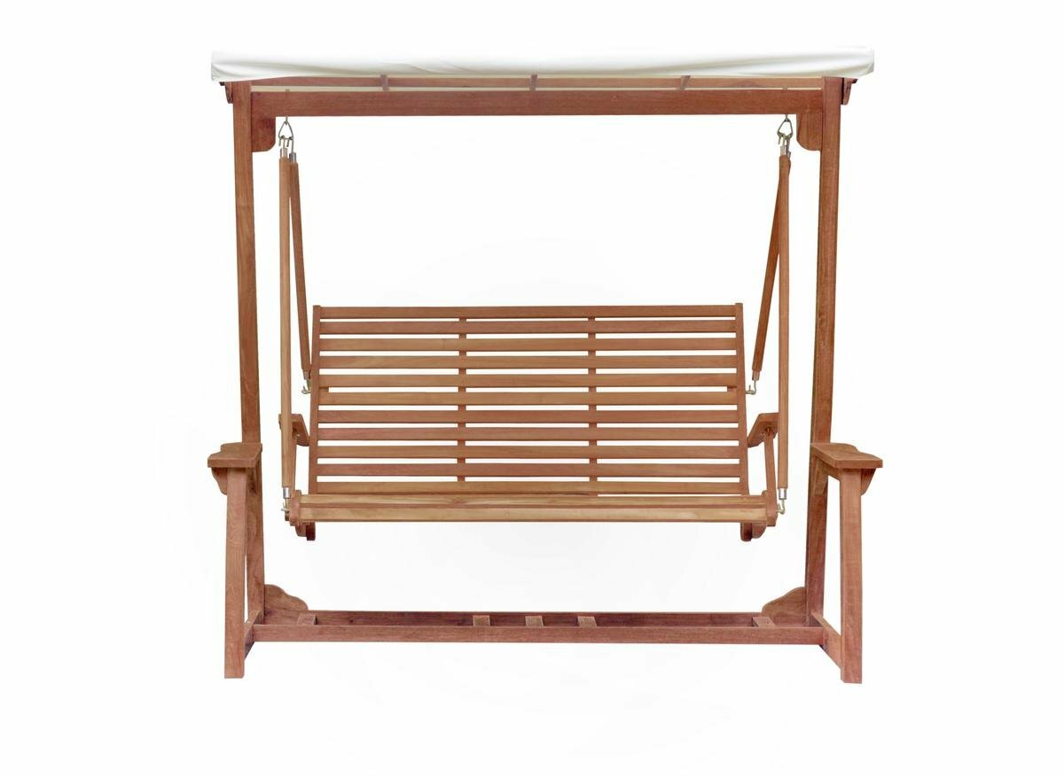 Teakhouten schommelbank 3 á 4 zits, 150cm breed