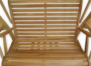 Teakhouten schommelbank 3 á 4 zits, 150cm breed