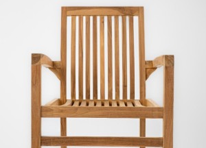 Teakhouten Tuinset | Uitschuifbare Tuintafel Rechthoekig en 6 Stapelbare Tuinstoelen Pile