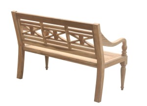 Teakhouten stationsbank 150cm breed