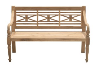 Teakhouten stationsbank 150cm breed