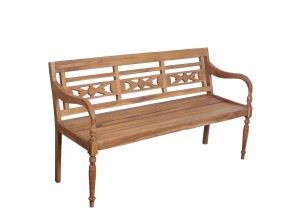 Teakhouten stationsbank 150cm breed