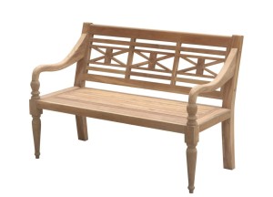 Teakhouten stationsbank 150cm breed - Teakea