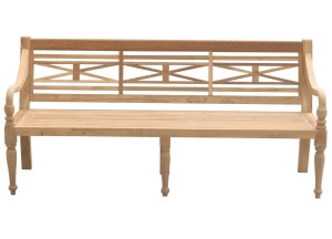 Teakhouten stationsbank 150cm breed