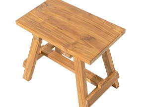 Teak Solid Krukje - Massief en Tijdloos | 50x30x45 cm