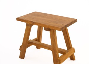 Teak Solid Krukje - Massief en Tijdloos | 50x30x45 cm