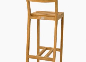 Barista Barkruk Teakhout – Met Rugleuning | 40×40 cm | 91 cm - Teakea