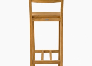 Barista Barkruk Teakhout – Met Rugleuning | 40×40 cm | 91 cm
