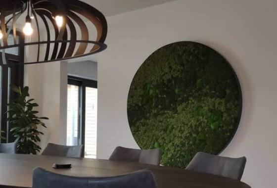 Groen in huis met een uniek mosschilderij - Moswens