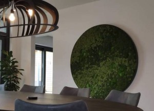 Groen in huis met een uniek mosschilderij - 