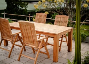 Nelson Tuintafel 180x90 – Duurzaam Teakhout &amp; Handgemaakt | Teakea
