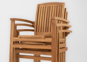 Teakea Teakhouten Tuinset Ibiza – 4 Tuinstoelen &amp; Tafel 100x100 cm | Duurzaam &amp; Stijlvol