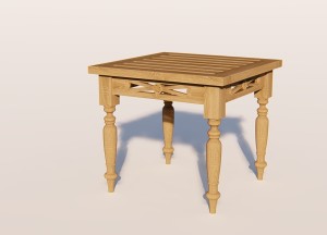 Batavia Teakhouten Koffietafel 50×50 cm – Klassiek Houtsnijwerk | Teakea - Teakea