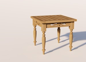 Batavia Teakhouten Koffietafel – 60×60 cm – Klassiek Tuinmeubel
