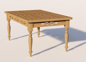 Batavia Teakhouten Salontafel – 100×50 cm – Klassiek Tuinmeubel