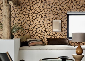 Originele patronen uit historische panden op de muur. Little Greene behangcollectie - 