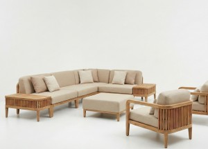 Ravello Modulaire Teak Loungeset | FSC® Premium Teak &amp;amp; Olefin | Quick Dry Foam - Teakea