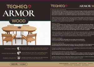 Teakea Armor Wood | Bescherming voor Teakhouten Tuinmeubels