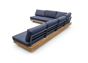 Seminyak Plateau Hoek Loungeset Acacia Antraciet | Teakea