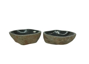 Natuurstenen Waskommen Set van 2| DEVI-709 | 43x35x15 - 