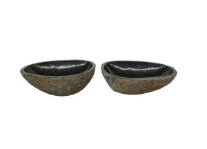 Natuurstenen Waskommen Set van 2| DEVI-713 | 43x29x13 - 