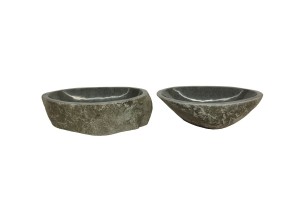 Natuurstenen Waskommen Set van 2| DEVI-718 | 48x39x14 - 