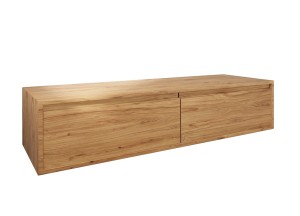 Freya | Massief Eikenhouten Badmeubel | Zwevend | Meerdere maten-120x45-smoke5 - 