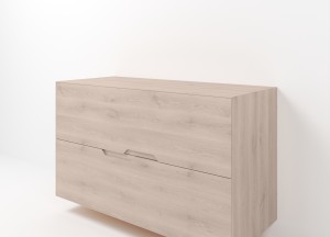 Lines | Zwevend Eiken Badmeubel | Diverse Maten voor Jouw Badkamer - 
